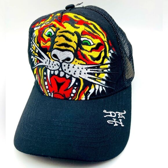NWT Ed Hardy Tiger Embroidered Baseball Hat - Picture 1 of 10